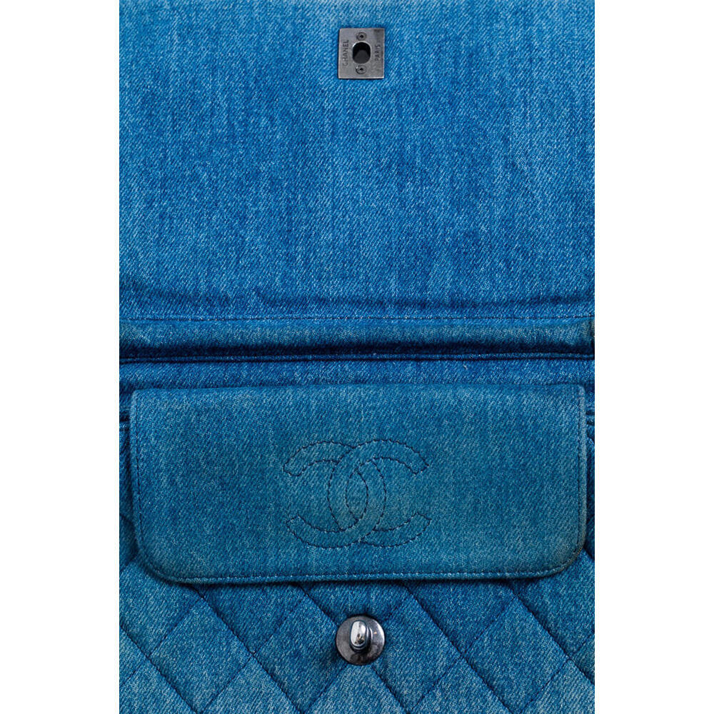 Chanel Denim Fringe CC Crossbody Chain shoulder Bag - Picture 7 of 9
